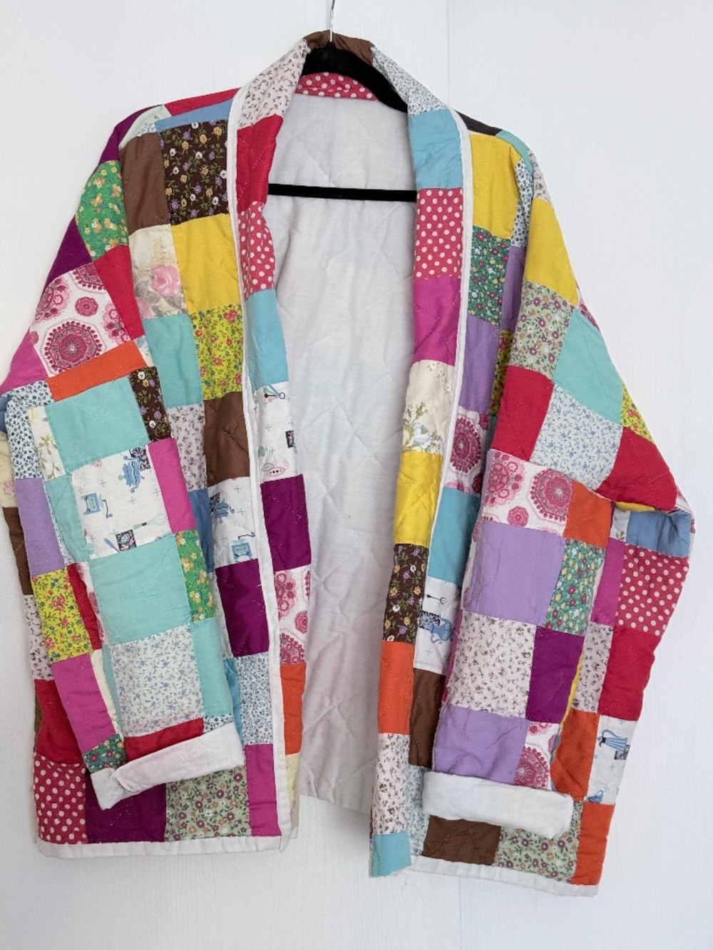 Handmade Quilt Jacket, Vintage Quilt Epicycle